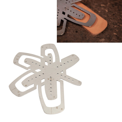 Leather Corner Cutting Ruler - Stainless Steel 1