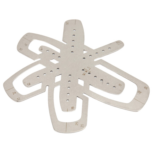 Leather Corner Cutting Ruler - Stainless Steel 2