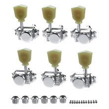 3R3L Locking Guitar Tuners for LP Style, Keystone Knob Tuning Pegs Set, Stable and Easy Replacement