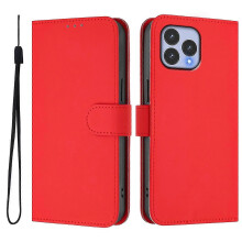 (Red) For Wiko T60 Cubot P80 Solid Color PU Protective Phone Case Cover
