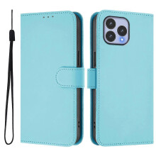 (Sky Blue) For Wiko T60 Cubot P80 Solid Color PU Protective Phone Case Cover