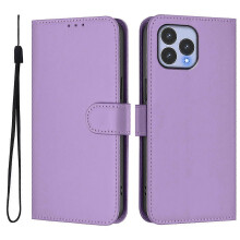 (Lavender Purple) For Wiko T60 Cubot P80 Solid Color PU Protective Phone Case Cover