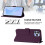 (Violet) For Wiko T60 Cubot P80 Solid Color PU Protective Phone Case Cover 3