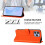 (Orange) For Wiko T60 Cubot P80 Solid Color PU Protective Phone Case Cover 3