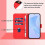(Red) For Wiko T60 Cubot P80 Solid Color PU Protective Phone Case Cover 4