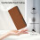 (Brown) For Wiko T60 Cubot P80 Solid Color PU Protective Phone Case Cover 5