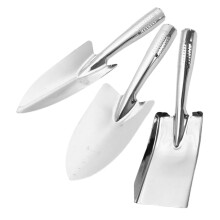 3Pcs Stainless Steel Gardening Shovel Ergonomic Handheld Trowels for Digging Planting