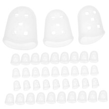 40pcs Guitar Finger Protectors Silicone Sleeves for Guitar and Ukulele Players Comfortable Flexible Fit for Beginners Practice