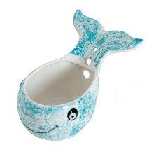 Pottery Herb Stripper Cup Handmade Ceramic Herb Peeling Bowl for