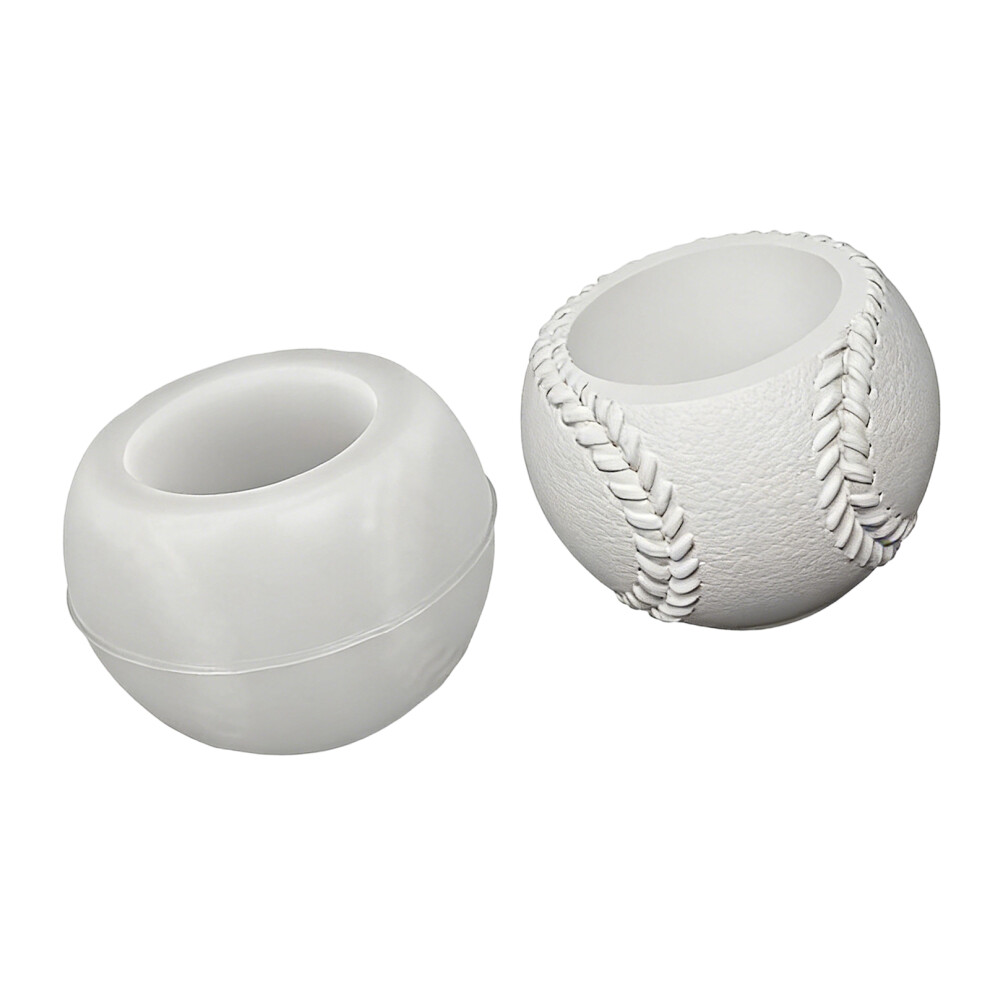 Multipurpose Baseball Shape Silicone Candle Molds For-B 7695000935525