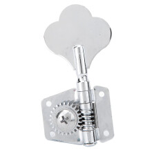 Bass Tuning Pegs Silver Vintage Electric Bass Tuner Knobs Durable Steel Left Row Easy Install