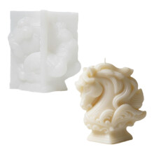 Horse Candle Mould Silicone Roman Pillar Structure For