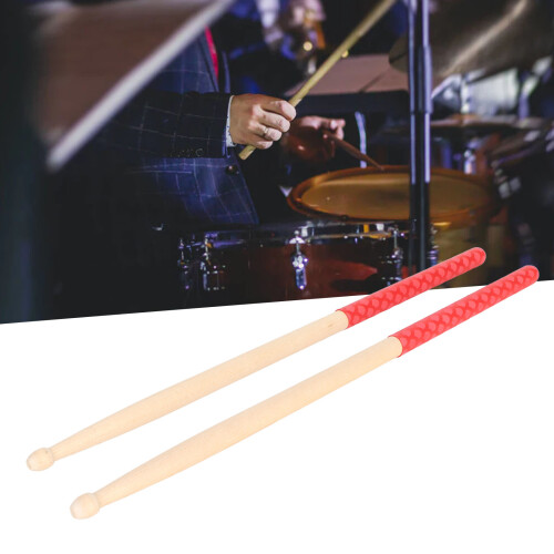 5A Drum Sticks 40cm Maple Tip Red Fish-Scale