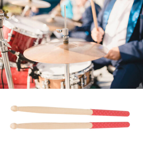 5A Drum Sticks 40cm Maple Tip Red Fish-Scale 2