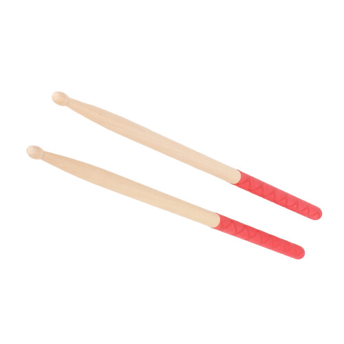 5A Drum Sticks 40cm/15.7in Red X Pattern 1