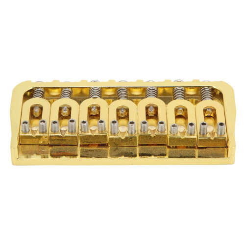 7 String Guitar Bridge Gold Hardtail Fixed Short Nonthrough Design Easy Replacement Fit 2