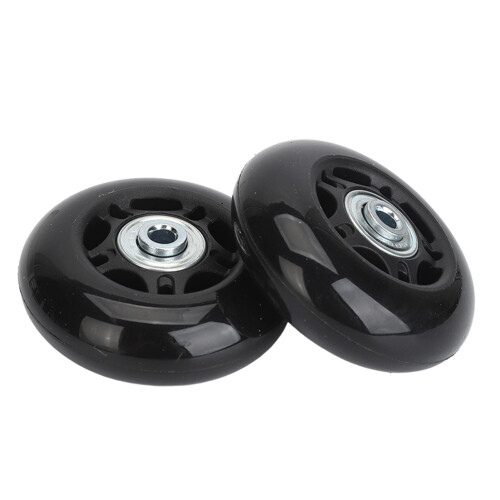 2 Pack Luggage Replacement Wheels Rubber Swivel Casters for Suitcases 68x24mm 1