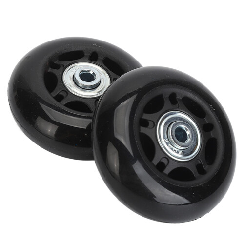 2 Pack Luggage Replacement Wheels Rubber Swivel Casters for Suitcases 68x24mm 2