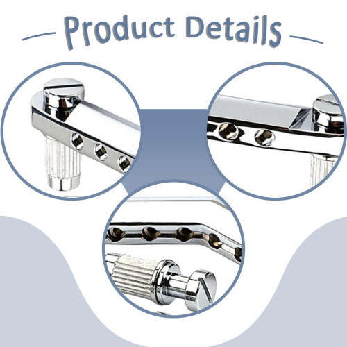 V Shape Electric Guitar Tailpiece Replacement, Durable Metal, Easy Install, Universal Fit 2