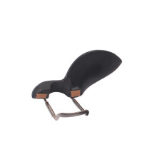 Ebony Violin Chinrest with Screw and Standard Bracket, Durable Design for Enhanced Stability and Comfort