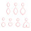 7Pcs Clay Molds Set Geometric Shape Clay Cutter Earrings Making 1