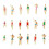 25Pcs Different Poses Swimming People Swimming Figures Model-B 1