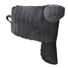 Kuschelkissen mit Armen und Taschen, großes-Dunkelgrau