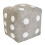 30X30Cm Square Dices Shape Pillow Soft PP Cotton-Light Grey 1