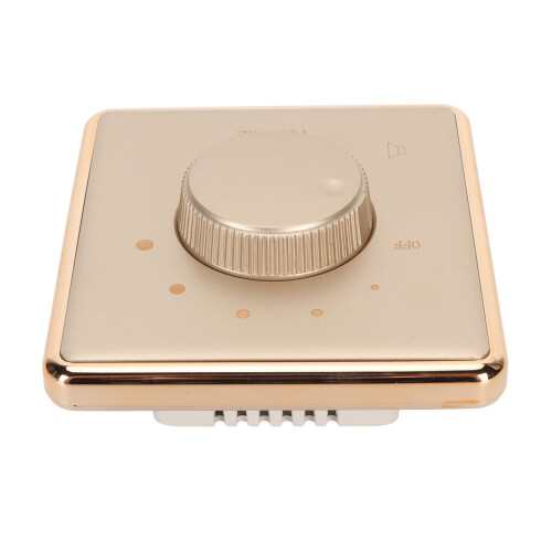 Gold Wall Mount Volume Control Knob 10W 86x86mm 2