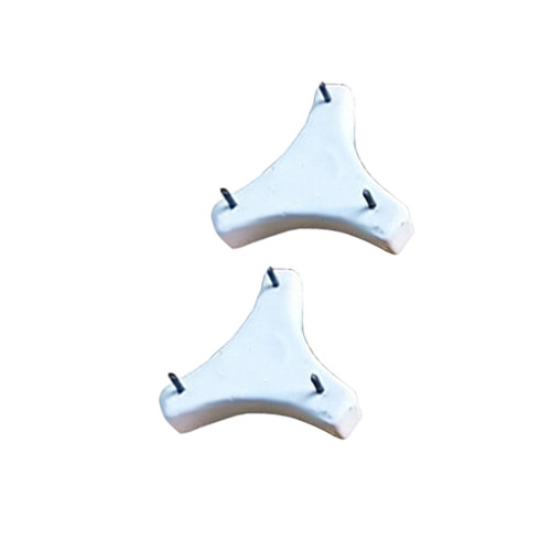 2Pcs 3-Pointed Ceramic Stand Heat Resistant Pottery Stand For-4