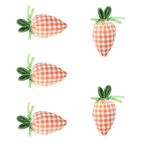 Creative Carrot Shape Gift Bag Soft Plush Velvety-orangegrid