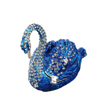 Moderne sieradenvitrine beeldje sieradendoos voorkomen-Blauw