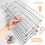 Adjustable Wire Shelf For Picnic Camping And-Silver two layers 3