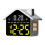 Digital Alarm Clock for Bedroom Desk Clock-White yellow light 1