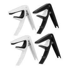 4pcs Guitar Capo Set Plastic Quick Key Change OneHand Clamp for Classical and Acoustic Guitars