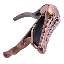 Red Bronze Metal Guitar Capo Tiger Mouth Style for Acoustic and Electric Guitars Quick Key Changes
