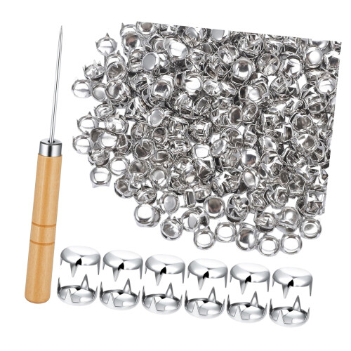 500Pcs 10mm Dome Studs Rivets For Leather Craft Jackets Jeans