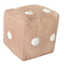 Decoratieve dobbelstenen stijlen kussen 30x30cm PP katoen-Roze