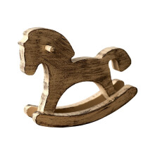 Kleine Houten Hobbelpaard Beeldjes Hobbelpaard-oude kleur