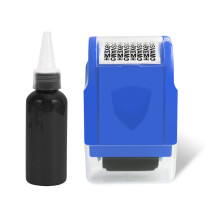 Stempel zur Verhinderung von Identitätsdiebstahl mit-Marineblau