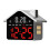 Digital Alarm Clock Desk Clock for Living Room-White red light 1