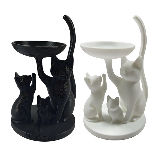 Cats Inspires Organizer-Schmucktablett, ideal für den-Weiß 1