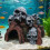 Novelty Skull Cave Fish Tanks Centerpieces Resins Structures For 2