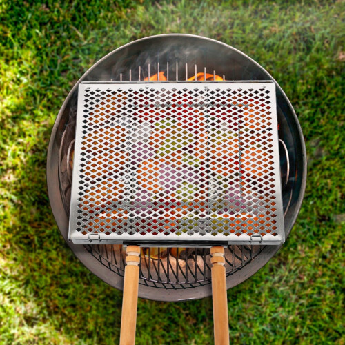Rustproof Stainless Steel Barbecue Tray for Grilling and Baking, Compact BBQ Essential Set 1