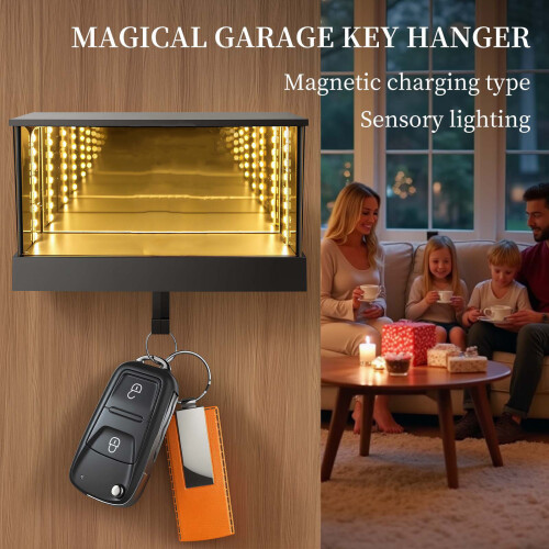 Fun Garage Shaped Key Holder Wall Hanging Decoration Keychain 1