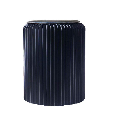 Eco Friendly Cardboard Chair Folding Paper Stool Durable Support for Home Decor Gift Black