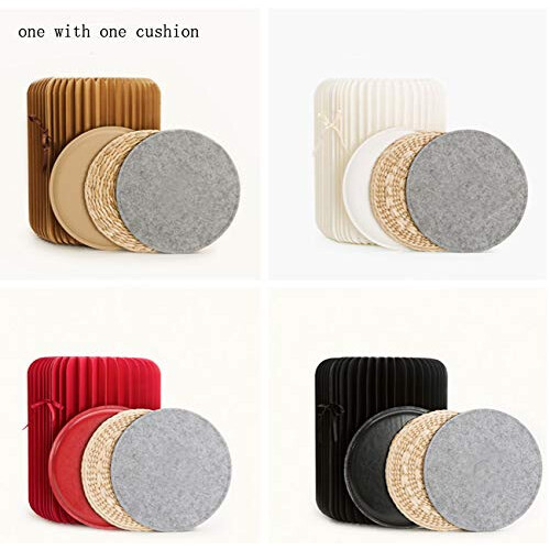 Eco Friendly Cardboard Chair Folding Paper Stool Durable Support for Home Decor Gift Black 2