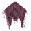 Soft Checkered Arafat Scarf Comfortable Unisex Design-Rose Red 1