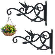 Elegant Wrought Iron Hummingbird Hanging Hook For Garden-2
