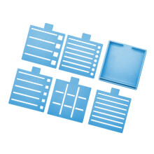 Multifunktionale Notizpapier-Organizer-Box für Haftnotizen-Blau